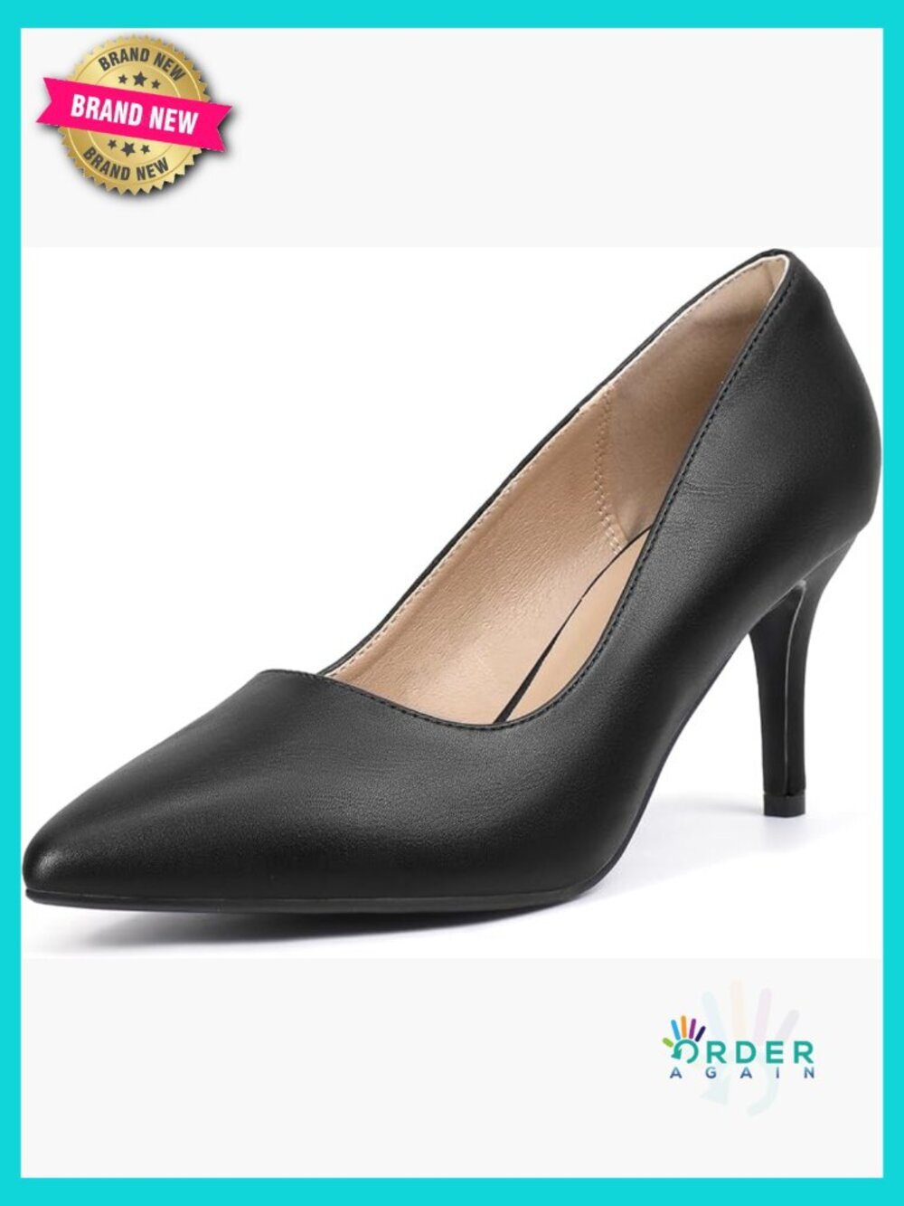 3 Inch Stiletto Pumps Closed Toe Pointed Heels Dressy Cushioned Work Wedding